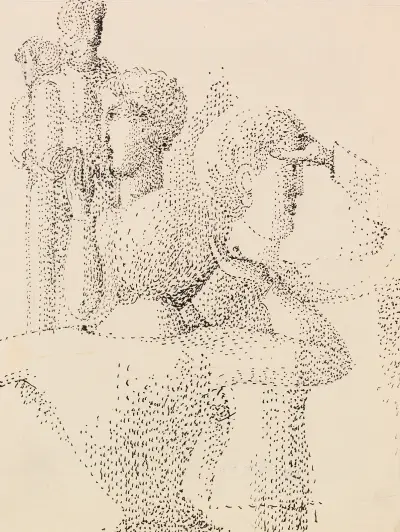Punktierte Gruppe von Oskar Schlemmer