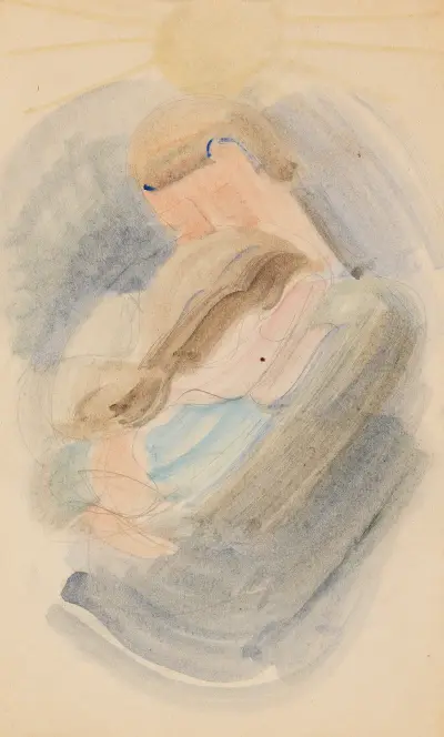 Umarmung II von Oskar Schlemmer