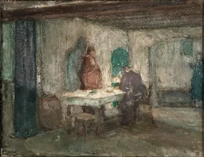 And He Disappeared out of Their Sight av Henry Ossawa Tanner