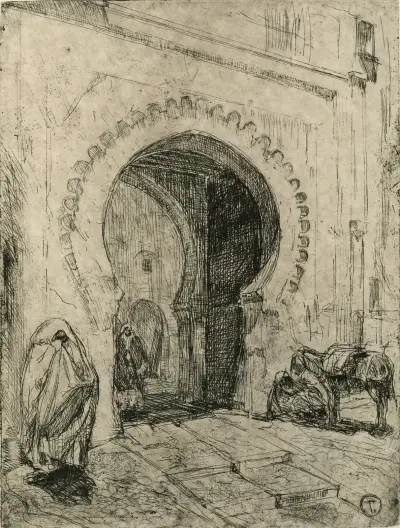 Gate in Tangier. av Henry Ossawa Tanner