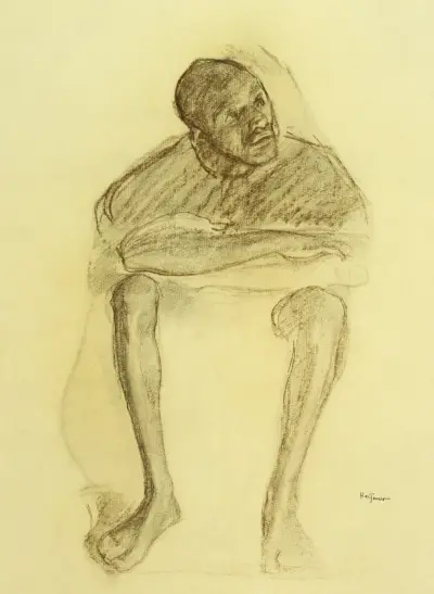 Man sittande i en stol av Henry Ossawa Tanner