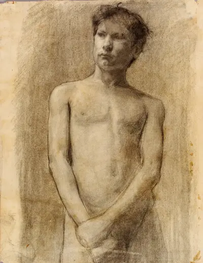 Studie av en ung man av Henry Ossawa Tanner