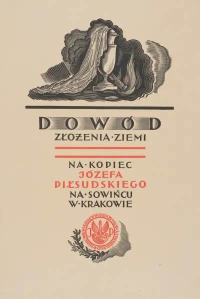 Dowód złożenia ziemi na Kopiec Piłsudskiego av Stanisław Ostoja-Chrostowski