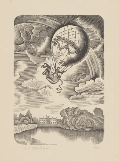 Montgolfier, ilustracja do Księgi pamiątkowej ku czci poległych lotników av Stanisław Ostoja-Chrostowski