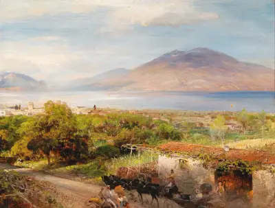 Osteria bei Neapel von Oswald Achenbach