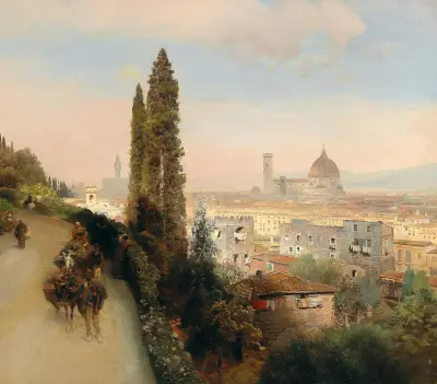 Blick auf Florenz von Oswald Achenbach