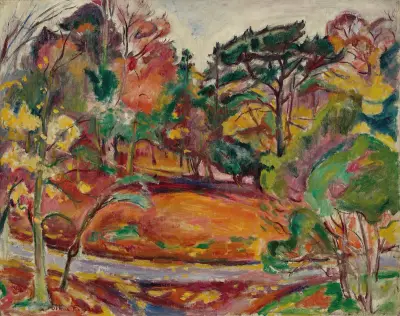 Höst i Honfleur, Côte de Grâce av Emile Othon Friesz