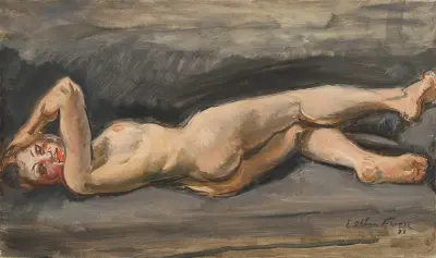 Liggande kvinna av Emile Othon Friesz