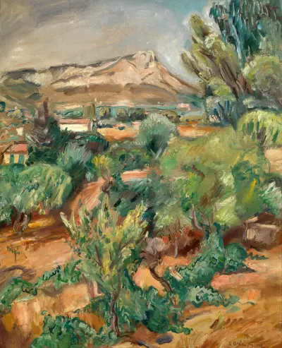 The Mountain Coudon Seen from Cap Brun av Emile Othon Friesz