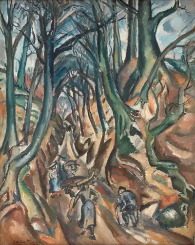 The Sunken Road in Winter av Emile Othon Friesz
