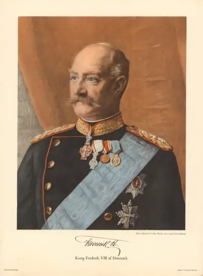 King Frederick VIII of Denmark av Otto Bache