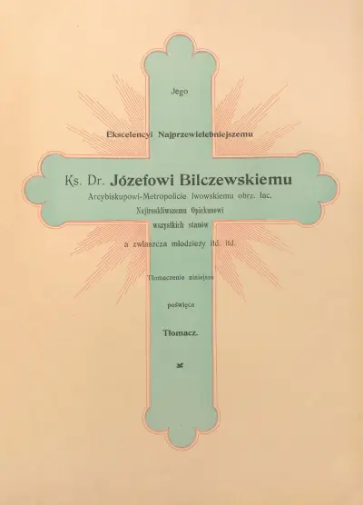 Hochwürdigem Dr. Józef Bilczewski von Otto Bitschnau