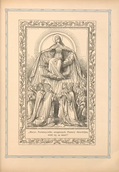 Maria, Trösterin der Betrübten, Hilfe der Christen, bitte für uns! von Otto Bitschnau