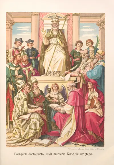 Ordnung der Würden, also die Hierarchie der heiligen Kirche von Otto Bitschnau
