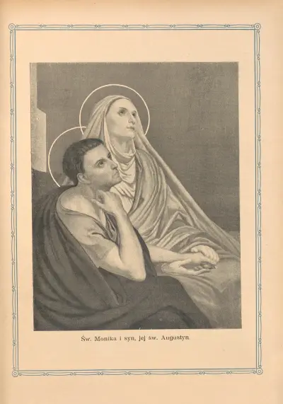 Die heilige Monika und ihr Sohn der heilige Augustinus von Otto Bitschnau