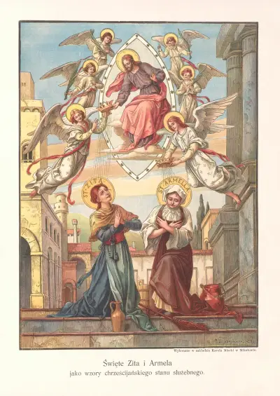 Die heiligen Zita und Armella von Otto Bitschnau
