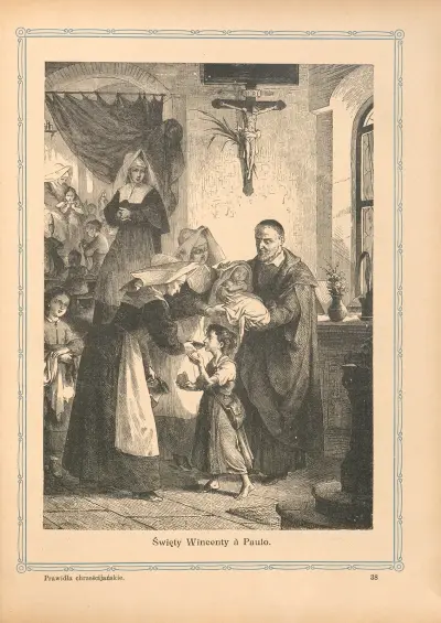 Der heilige Vinzenz von Paul von Otto Bitschnau