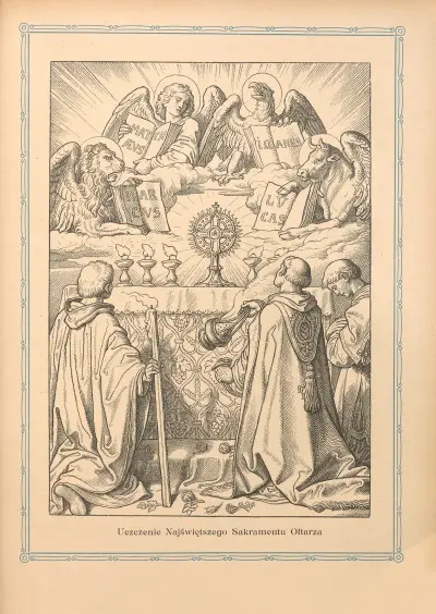 Anbetung des heiligsten Sakraments des Altars von Otto Bitschnau