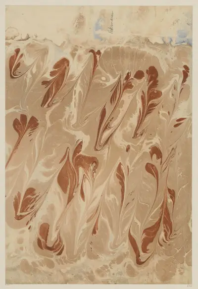 Marmorpapier, 1894 – Nr. 10 von Otto Eckmann