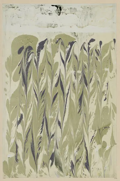 Marmorpapier, 1894 – Nr. 14 von Otto Eckmann