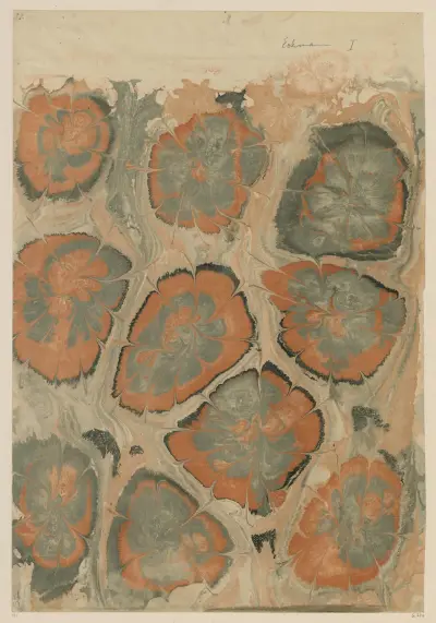 Marmorpapier, 1894 – Nr. 5 von Otto Eckmann