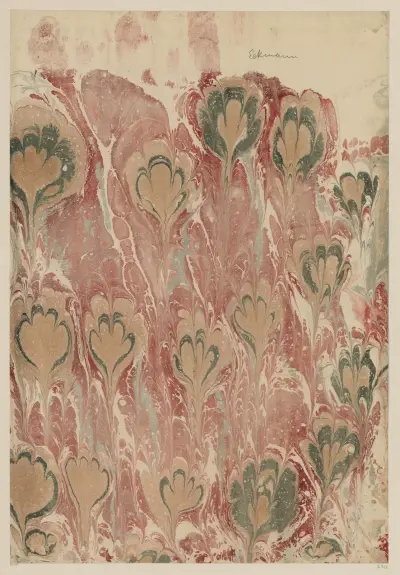 Marmorpapier, 1894 – Nr. 6 von Otto Eckmann