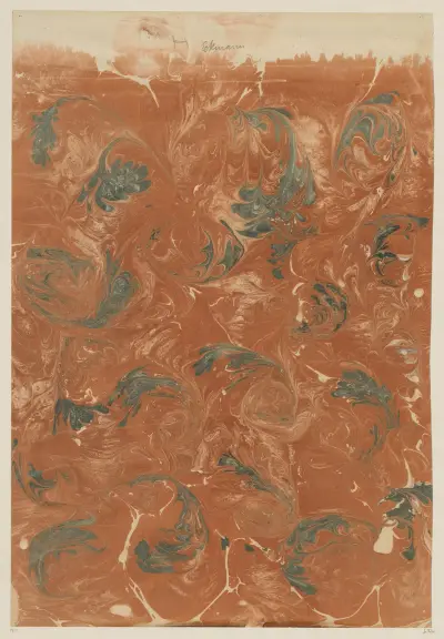 Papier marmurkowy, 1894 – Nr. 7, Otto Eckmann