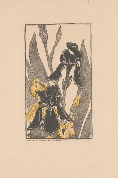 Schwertlilien av Otto Eckmann