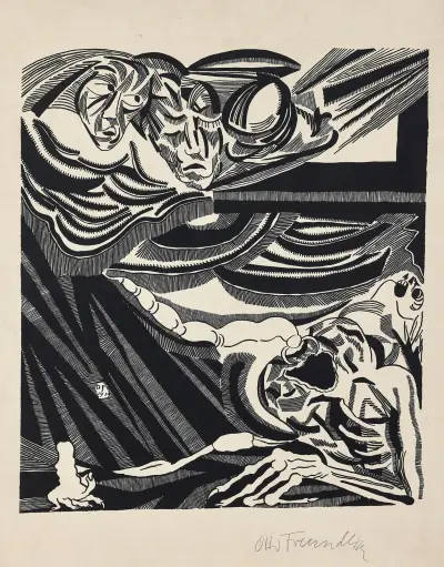 Znaki, plansza 4, Otto Freundlich