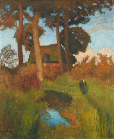 Das alte Haus av Otto Modersohn