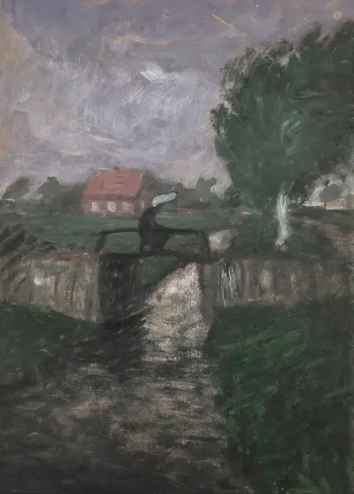 Gewittersturm von Otto Modersohn