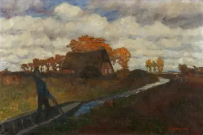 Herbstwetter von Otto Modersohn