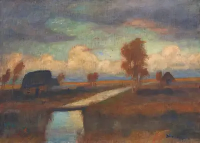 Moorlandschaft av Otto Modersohn