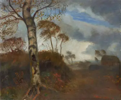 Regenstimmung im Moor von Otto Modersohn