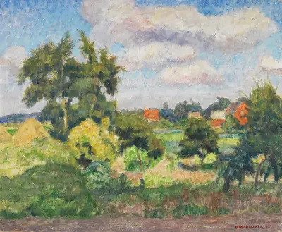 Sommertag in den Feldern bei Fischerhude av Otto Modersohn