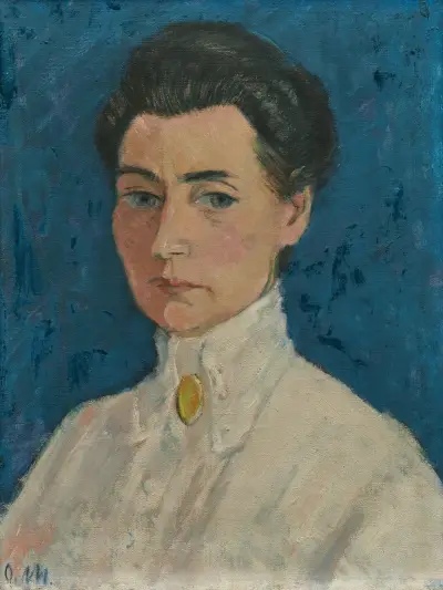 KvinnoPorträtt (Magdalena Helene Kallen) av Otto Mueller