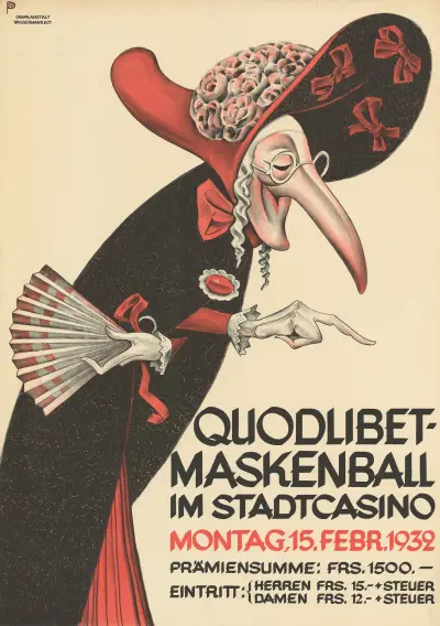 Quodlibet-Maskenball im Stadtcasino Basel av Otto Plattner