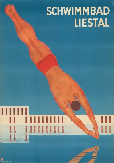 Schwimmbad Liestal av Otto Plattner