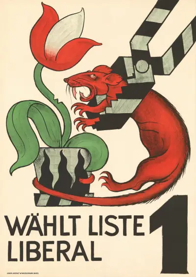 Wählt Liste 1 – Liberal av Otto Plattner