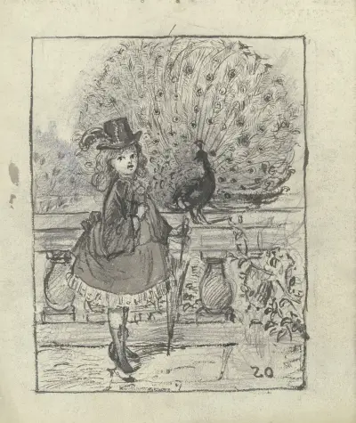 Stolz wie ein Pfau von Otto Scholderer