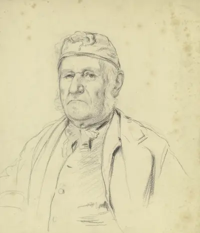 Bildnis des alten Müllers zu Streatley av Otto Scholderer