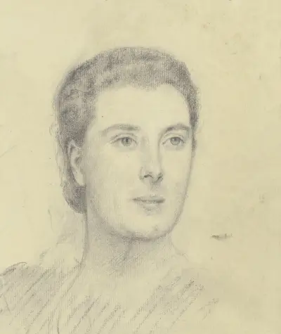 Bildnis einer Dame von Otto Scholderer