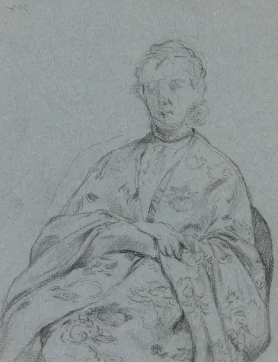 Bildnis Luise Scholderer, 1879 von Otto Scholderer
