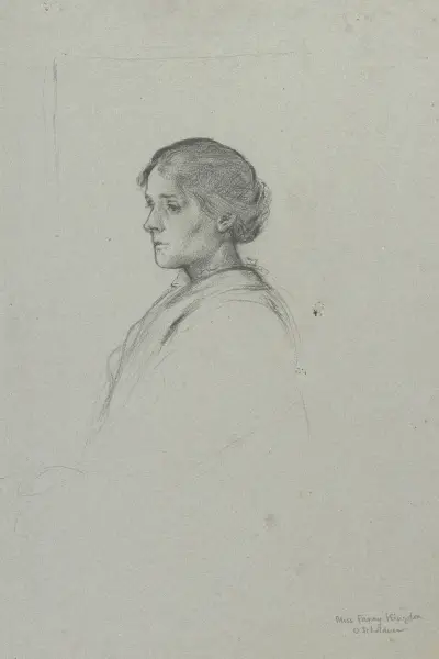 Porträt von Miss Fanny Kingdon von Otto Scholderer