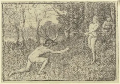 Diana und Aktäon von Otto Scholderer