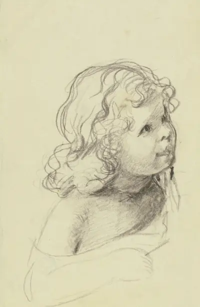 Johanna Pauline, Tochter des Bankiers Müller, 1860 – Nr. 2 von Otto Scholderer