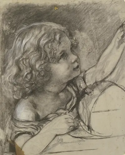 Johanna Pauline, Tochter des Bankiers Müller, 1860 – Nr. 1 von Otto Scholderer