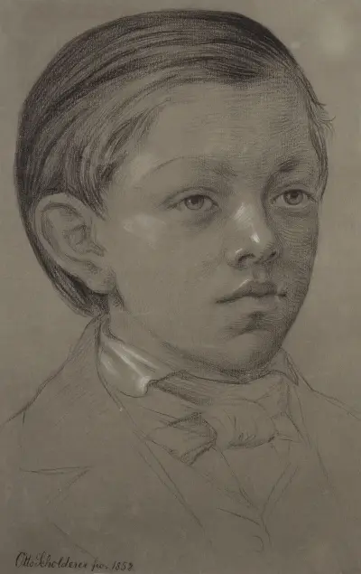 Kinderbildnis des Wilhelm Amandus Beer von Otto Scholderer