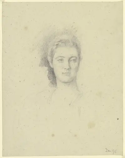 Bildnis von Miss Martin, 1895 – Nr. 2 von Otto Scholderer