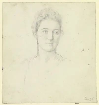 Bildnis von Miss Martin, 1895 – Nr. 3 von Otto Scholderer